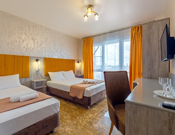 Улучшенный 3-местный 1-комн улучшенный люкс с лоджией 3 этаж - Отель Eco Life / Эко Лайф Цандрипш